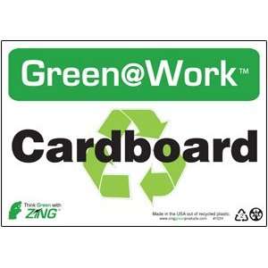  Cardboard Recycle Sign: Home & Kitchen