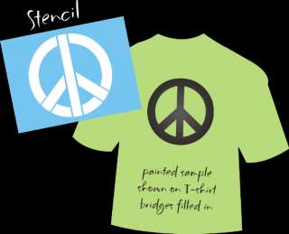 New Stencil #S64E ~ 3.5 Peace Sign Symbol for your crafting projects 