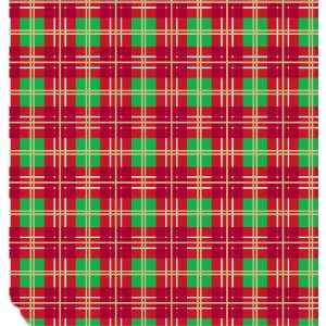 Christmas Plaid, 24x100 Roll Gift Wrap: Office Products