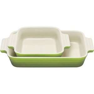  Le Creuset Stoneware Kiwi Essential Bakers Set 2 pc 