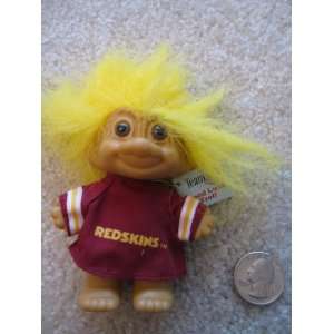    Russ Berrie Redskins Troll, with Yellow Hair 