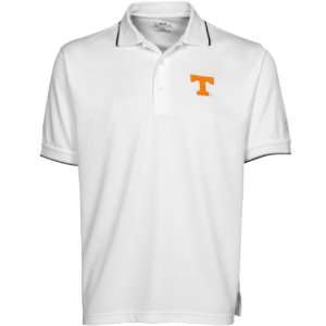  PGA TOUR Tennessee Volunteers White Tipped Polo Sports 
