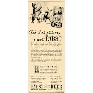  1936 Ad Pabst Export Beer Keglined Old Tankard Ale 