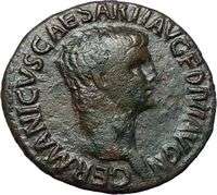GERMANICUS JULIUS CAESAR 37AD Authentic Ancient Roman Coin under 