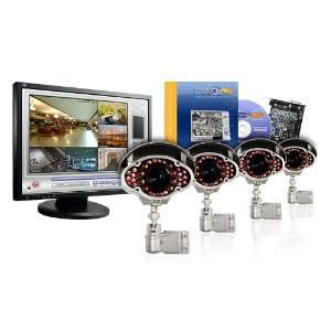  EZWatch Pro 4 Camera Night Vision Perimeter Surveillance System 
