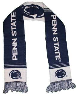 Penn State NCAA 2 Sided Scarf With Logo NWT  