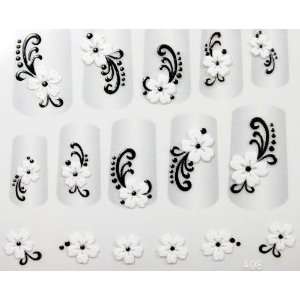  X.T Fashion nail decals stereoscopic 3D nail stickers 
