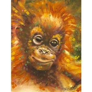  Get Down Art Baby Orangutan by Stephen Fishwick Decorative 