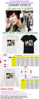 SHINEE WORLD]LEE MIN HO Prints T shirt, Short/Long Sleeve SNSD TVXQ 