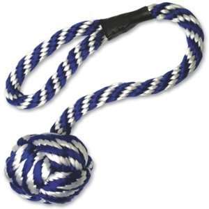 New Paws Aboard Monkey Fist Rope Toy Blue/White Durable Pet Toys Heavy 