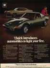 1969 Buick Opel GT GS 400 Stage 1 light fire print Ad  