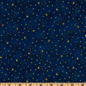  44 Wide Merlins Dragons Star Night Blue Fabric By The 