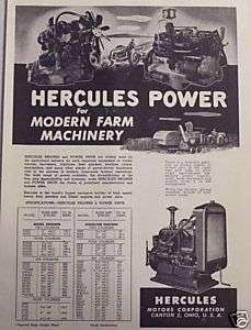 1946 HERCULES MOTORS CORPORATIONCANTON, OHIO AD  