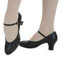 Capezio 550 Jr Footlight dance shoes 4.5 N black new  