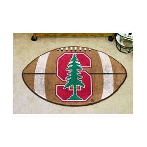   STANFORD CARDINALS FOOTBALL SHAPED DOOR MAT RUG: Sports & Outdoors