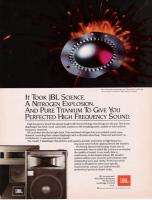 1984 VINTAGE PRINT AD JBL Speakers A NITROGEN EXPLOSION  