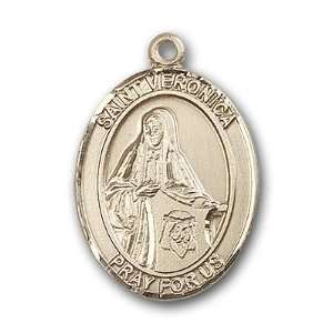  12K Gold Filled St. Veronica Medal: Jewelry