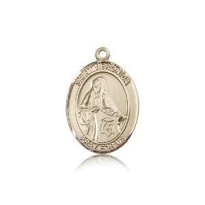   Gift 14K Solid Yellow Gold St. Veronica Medal 1 X 3/4 Inch: Jewelry