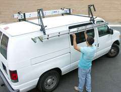 Van Truck Rack: single ladder lift  