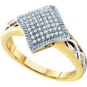   15CT DIA MICRO PAVE RING  Size 7 Gold and Diamonds Jewelry