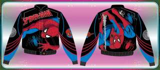 Spiderman Cartoon Leather Kids Jacket Youth XL  