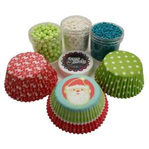 Snowflake Wishes Cupcake Kit by Crispie Sweets   Sprinkles and Baking 