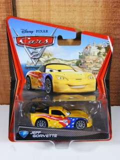 Cars 2 JEFF GORVETTE Yellow Disney Pixar Race #7 New  