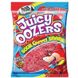 Juicy Oozers Sour Gummy Sharks 12 Count Grocery & Gourmet Food