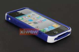 New blue 2 Piece Hard Cover Case for Apple iPhone 4 4G  