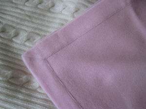 Luxury 100% Pure Cashmere baby blanket Baby Pink New  