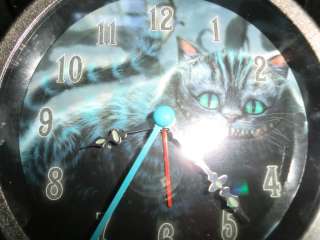   Disney Twin Bell Alarm Clock Cheshire Cat Box Tim Burton  