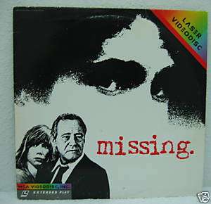Missing   Jack Lemmon   Sissy Spacek   Laser Disc   1982   PG   #10 