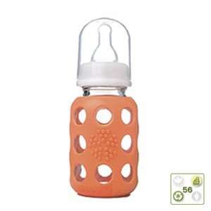 Orange Baby Bottle  Glass 4oz (120ml) Baby