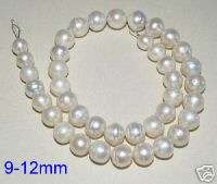 18 12MM WHITE SOUTHSEA PEARL NECKLACE 14K GOLD CLASP  
