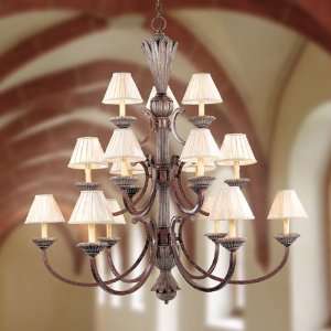 Regency Collection Chandelier In Oxide Brass With Silver Finish   15 