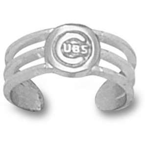    Chicago Cubs MLB C  Logo Toe Ring (Silver)