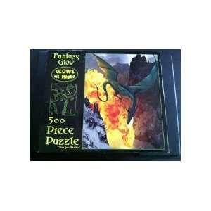  Fantasy Glow Dragon Strike   500 Piece Jigsaw Puzzle 