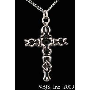  Cross Necklace   Sterling Silver Vampire Jewelry 