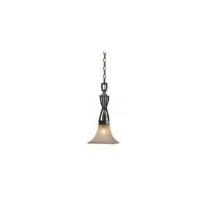   NK1RT Genesis 1 Light Mini Pendant in Roan Timber with Evolution glass