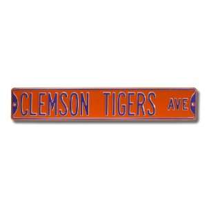   TIGERS AVE AUTHENTIC METAL STREET SIGN (6 X 36)