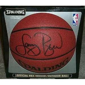   Bird Signed Basketball   Spalding IndoorOutdoor