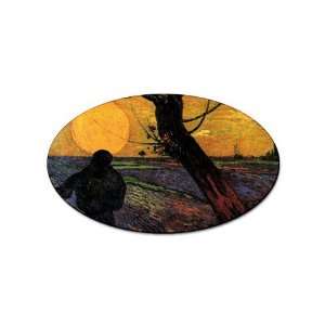 The Sower 2 By Vincent Van Gogh Oval Sticker Everything 