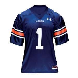  Auburn Tigers  No. 1  Youth Navy Under Armour Replica 
