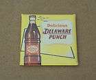 delaware punch fridge magnet matchbook soda sign cap bottle vintage