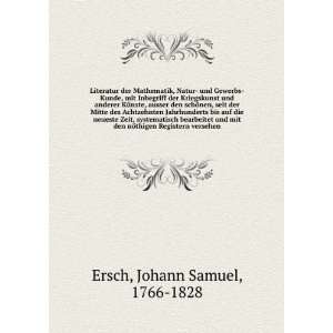   nÃ¶thigen Registern versehen Johann Samuel, 1766 1828 Ersch Books