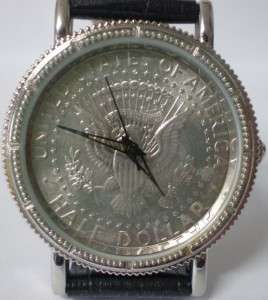 American Historic Society Genuine Eagle Half Dollar Coin Watch  