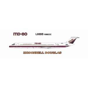  Jet X 200 McDonnell Douglas MD 80 Model Airplane 