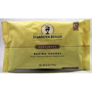 Scharffen Berger   Baking Chocolate Chunks 62% Cacao Semisweet   6 oz 