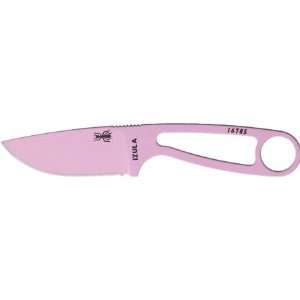 ESEE Knives CIP Izula Pink Powder Coated Finish Fixed Blade Knife with 