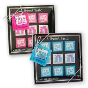 Its A Girl Square Chocolate Gift Box  Grocery & Gourmet 